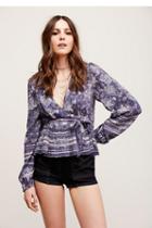 Free People Womens Hypnotized Printed Top