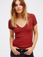 Free People Ella Knit Tee