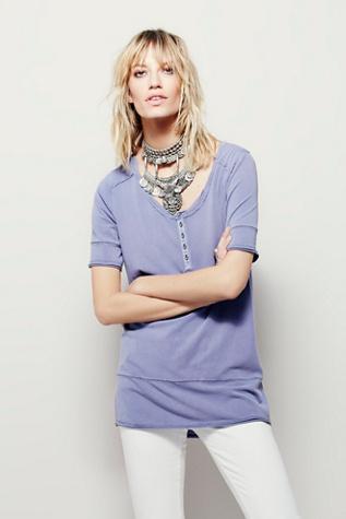 We The Free Womens We The Free Green Street Henley