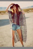 Fp Collection Womens Raw Hem Denim Cutoff