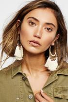 Swept Away Tassel Hoops By Free People