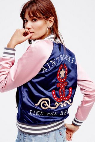 Understated Leather Womens Aint Nothing Bomber