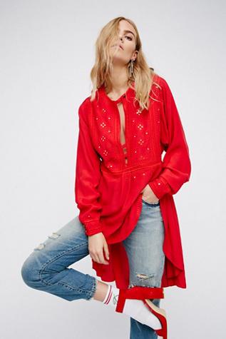 New Romantics Womens Cocktail Tunic