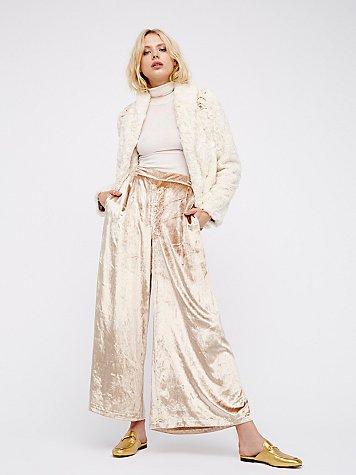 Free People Liquid Gold Velvet Pull On