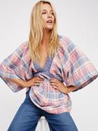 Free People Plaid For You Tunic Top
