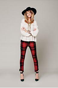 Otis & Maclain Tartan Track Pant At Free People