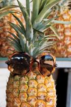 Free People Womens Tiki Bar Bamboo Sunglass