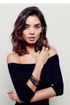 Free People Womens Vienna Leather Bracelet S