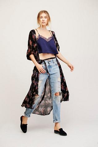 Mes Demoiselles Womens Virgo Silk Printed Vest