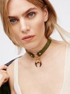 Foiled Horn Leather Choker By Erin Semel At Free People