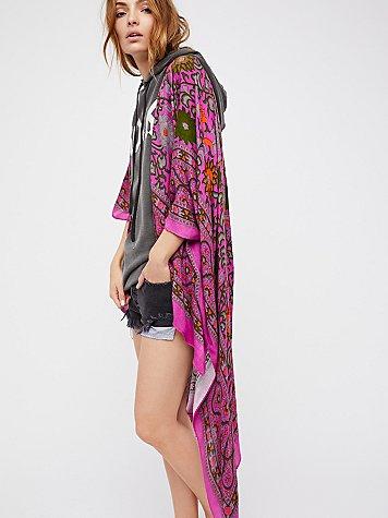 Magic Dance Border Print Kimono By Free People