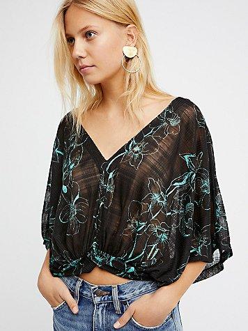 One Dance Printed Tee By Free People