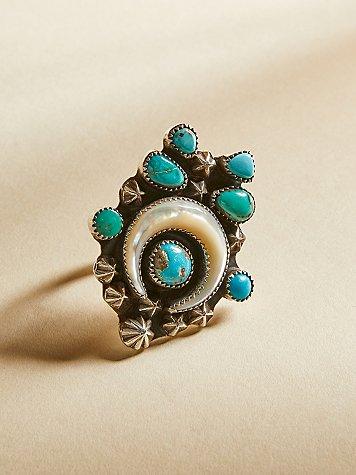 Turquoise Horn Ring By Paloma Stipp At Free People