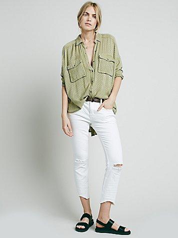 Free People Destroyed Ankle Skinny