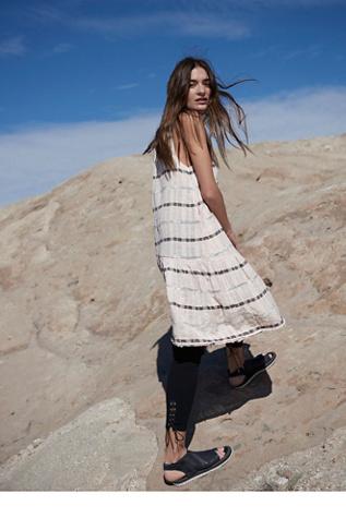 Free People Womens Pacific Coast Dress
