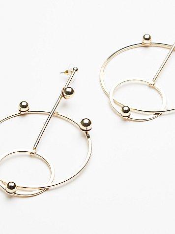 Drop Down Double Hoops By Free People