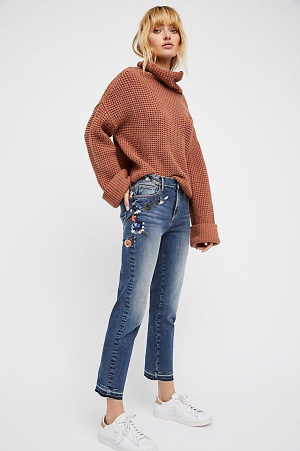 Amelia Embroidered Crop Jeans By Driftwood At Free People