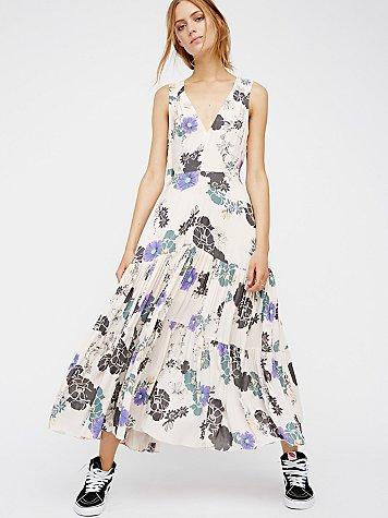 Free People Sure Thing Printed Maxi Dress