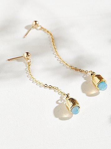 Lili Claspe Zoe Opal Drop Pendulum Earring
