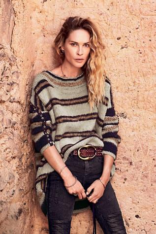 Free People Womens Sid Stripe Tunic