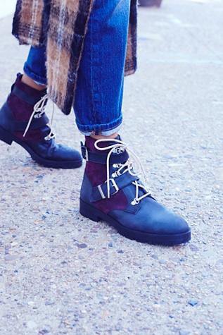 Free People Womens Showdown Lace Up Boot