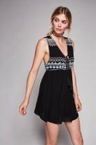 Free People Womens Embroidered Simply Dress