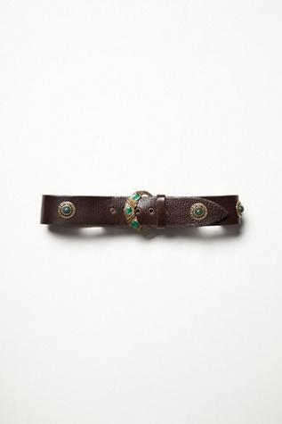 Free People Womens Inlaid Stone Belt