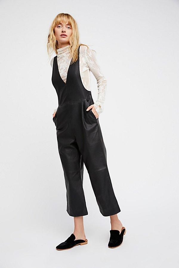 Fiona Vegan Leather One Piece By Free People