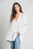 Free People Womens Babydoll Lace Inset Swing