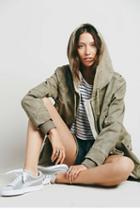 Fp Collection Womens Solid Knit Mixed Cargo Jk