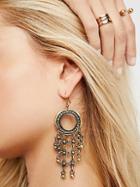 Chainmail Drop Statement Earrings By Free People