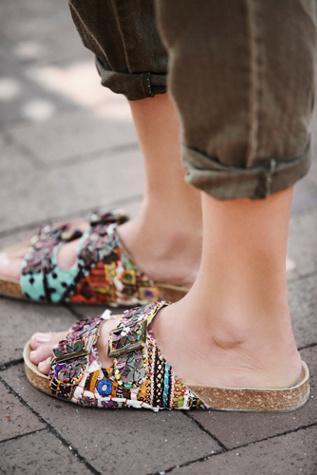 Free People Womens Bali Footbed
