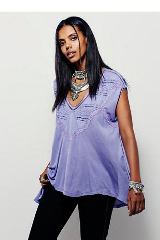 Free People Womens Fpx Abigail Tee