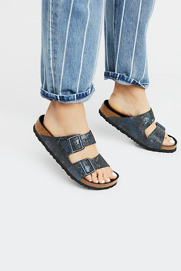 Arizona Lux Metallic Birkenstock  At Free People