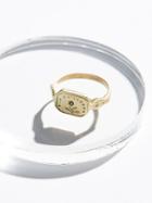 Engraved Wax Seal Stone Ring By Erica Weiner