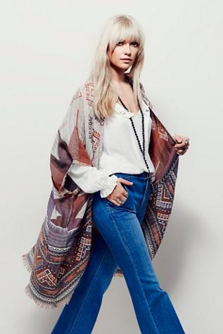 Free People Womens Point Dune Kimono