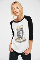 Daydreamer X Free People Womens Bob Marley Baseball Tee