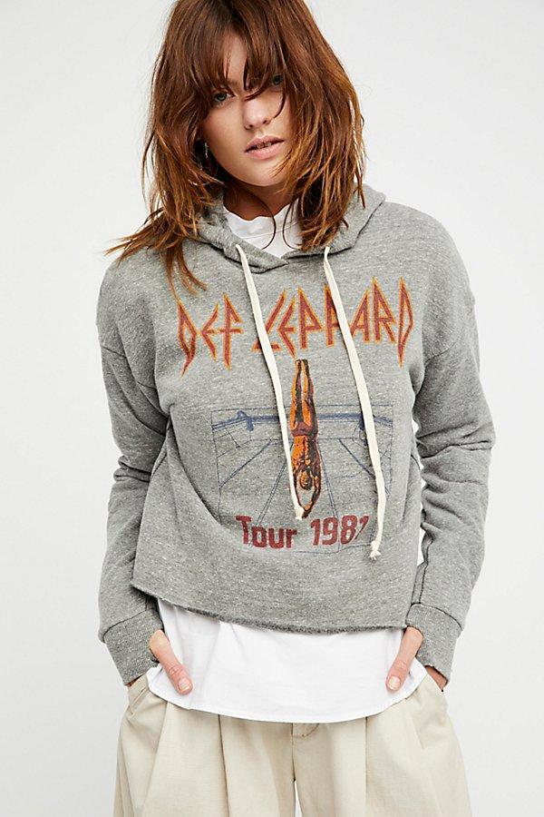 Rock 'n' Roll Cropped Hoodie By Trunk
