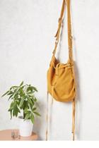 Free People Womens Goldpoint Suede Bag