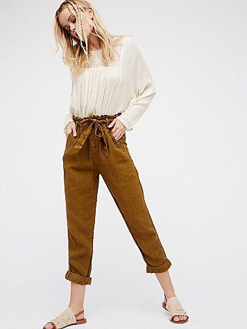 Like This Paper Bag Pant By Free People