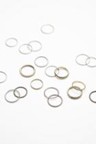 Free People Womens Classic Band Ring Set