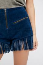 Understated Leather Womens Stick Em Up Suede Short