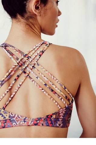 Fp Movement + Onzie Womens Printed Chic Bra
