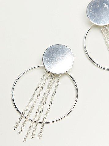 Collins Fringe Hoops By Free People