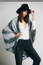 Fp Collection Womens Sammy Raw Edge Kimono