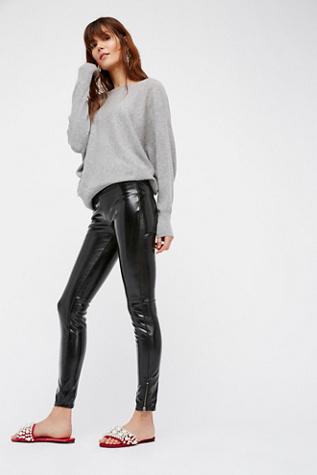 Blank Nyc Womens Patent Vegan Leggings