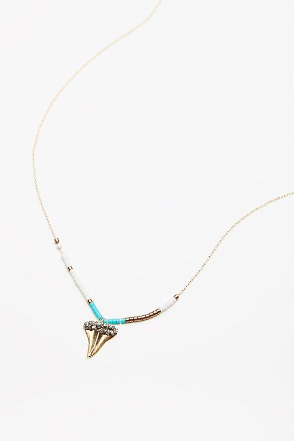 Raw Stone Beaded Charm Necklace By Marly Moretti At Free People