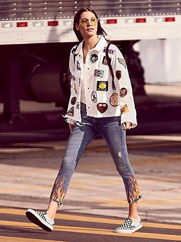 Mother Insider Crop Fray Jeans