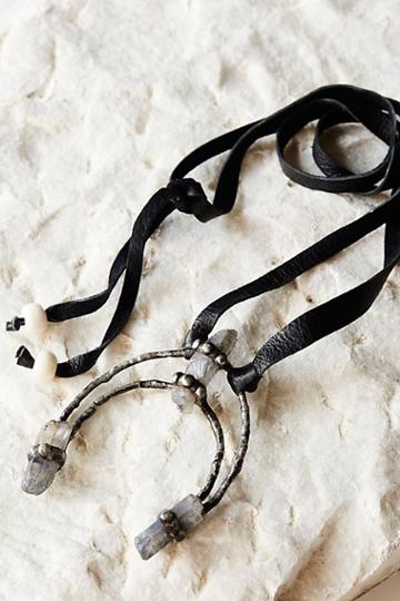 Forbidden Kingdom Leather Pendant  By Gypsy Junkies At Free People