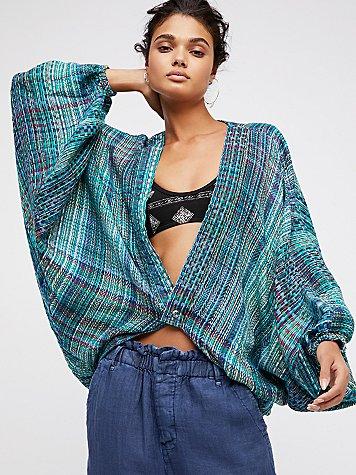 Plaid Gemini Kimono By Fp X At Free People